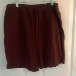 Casual Burgundy Shorts